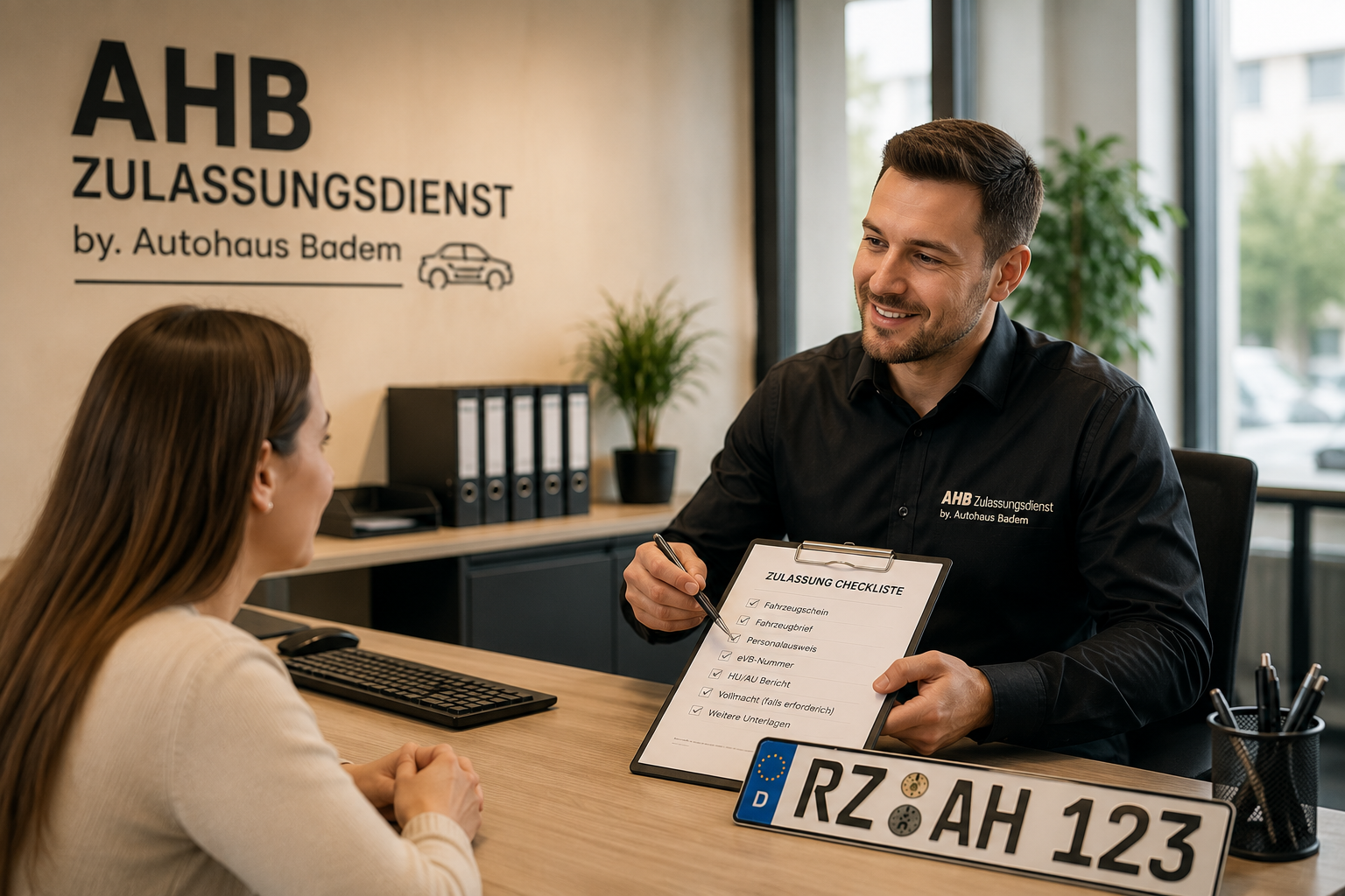 Persönliche Beratung für Fahrzeugzulassung bei AHB Zulassungsdienst