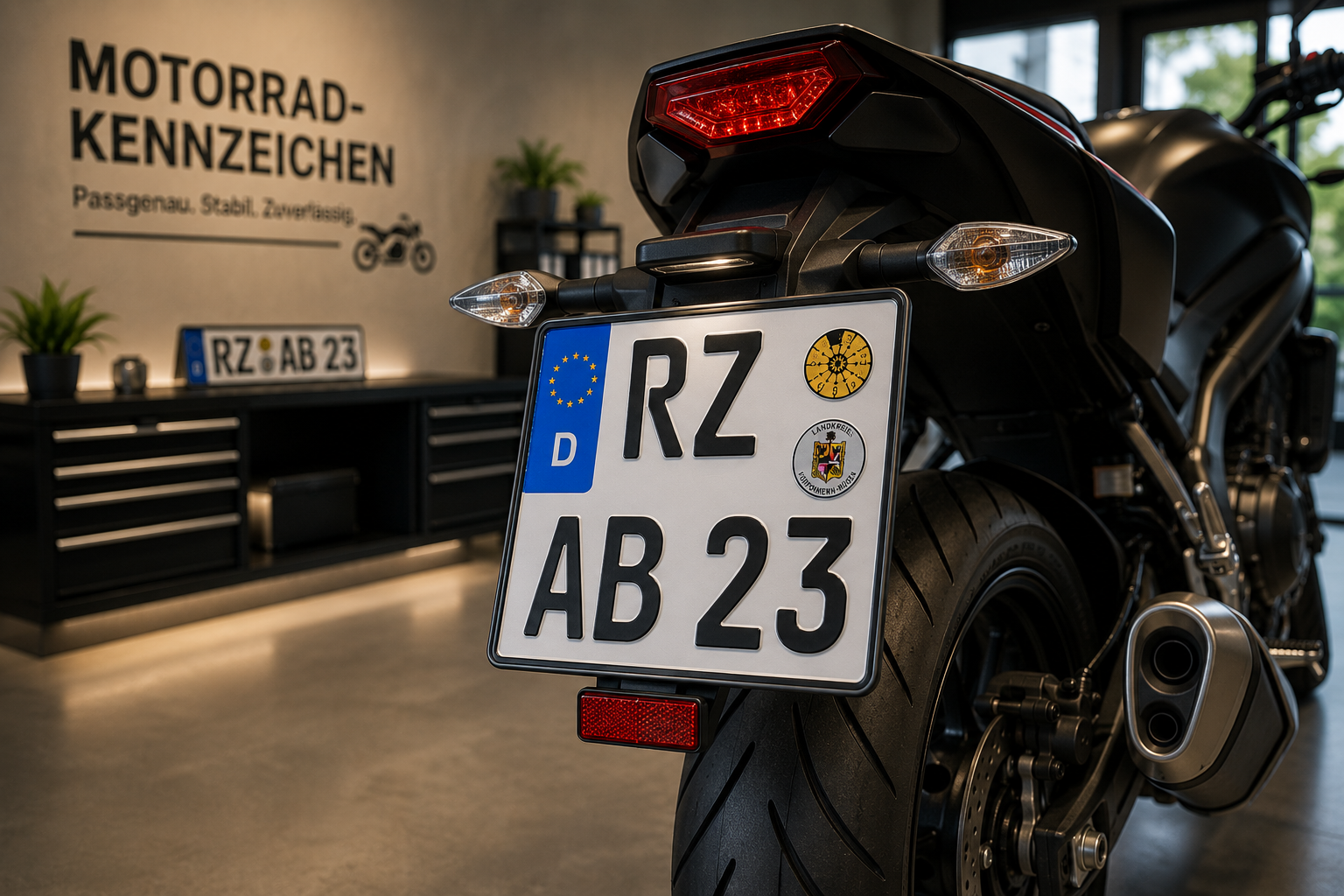 Kennzeichen für Motorräder